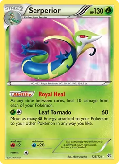 Serperior card from Dragons Exalted, number 125/124
