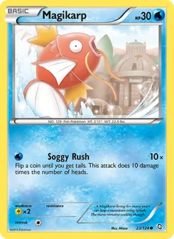 Magikarp card from Dragons Exalted, number 23/124