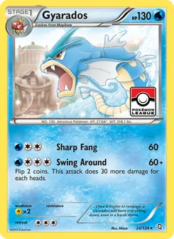 Gyarados card from Dragons Exalted, number 24/124