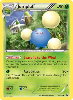 Jumpluff card from Dragons Exalted, number 3/124