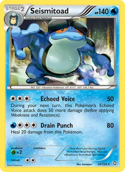 Seismitoad card from Dragons Exalted, number 36/124