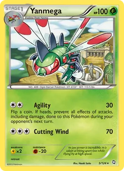 Yanmega card from Dragons Exalted, number 5/124