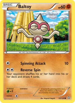 Baltoy card from Dragons Exalted, number 63/124