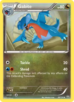 Gabite card from Dragons Exalted, number 88/124