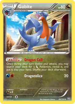 Gabite card from Dragons Exalted, number 89/124