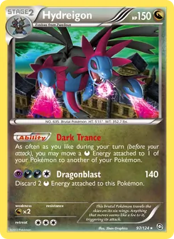Hydreigon card from Dragons Exalted, number 97/124