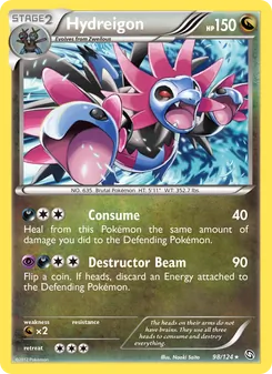 Hydreigon card from Dragons Exalted, number 98/124