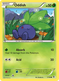 Oddish card from Boundaries Crossed, number 1/149