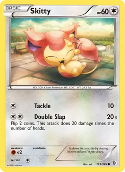 Skitty card from Boundaries Crossed, number 113/149
