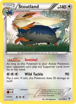 Stoutland card from Boundaries Crossed, number 122/149