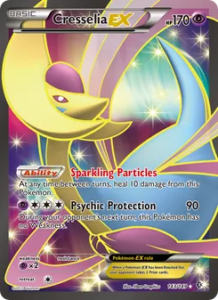 Cresselia-EX card from Boundaries Crossed, number 143/149