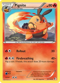 Pignite card from Boundaries Crossed, number 25/149