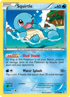 Squirtle card from Boundaries Crossed, number 29/149