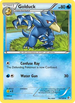 Golduck card from Boundaries Crossed, number 34/149