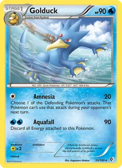Golduck card from Boundaries Crossed, number 35/149