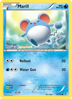 Marill card from Boundaries Crossed, number 36/149