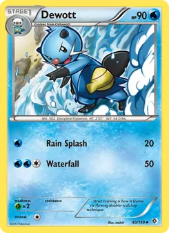 Dewott card from Boundaries Crossed, number 40/149