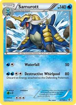 Samurott card from Boundaries Crossed, number 41/149