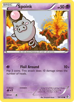 Spoink card from Boundaries Crossed, number 59/149