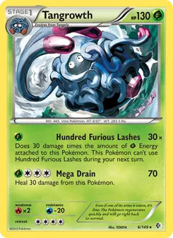 Tangrowth card from Boundaries Crossed, number 6/149