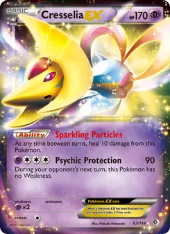Cresselia-EX card from Boundaries Crossed, number 67/149