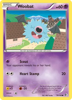 Woobat card from Boundaries Crossed, number 70/149