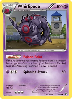 Whirlipede card from Boundaries Crossed, number 73/149