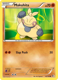Makuhita card from Boundaries Crossed, number 82/149