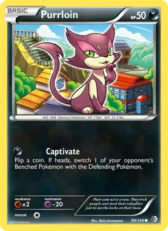 Purrloin card from Boundaries Crossed, number 90/149