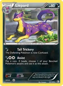 Liepard card from Boundaries Crossed, number 91/149