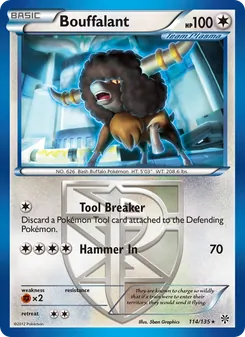 Bouffalant card from Plasma Storm, number 114/135
