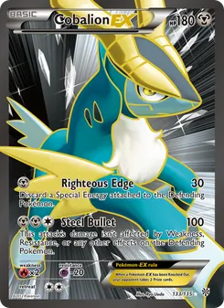 Cobalion-EX card from Plasma Storm, number 133/135
