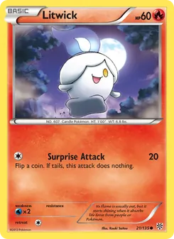 Litwick card from Plasma Storm, number 21/135