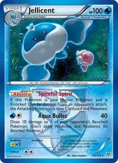 Jellicent card from Plasma Storm, number 39/135