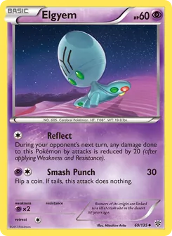Elgyem card from Plasma Storm, number 69/135