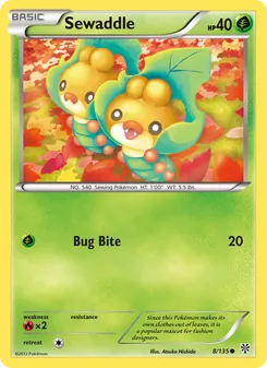 Sewaddle card from Plasma Storm, number 8/135
