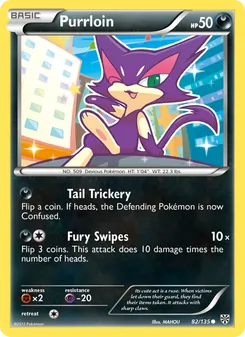 Purrloin card from Plasma Storm, number 82/135