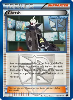 Ghetsis card from Plasma Freeze, number 101/116