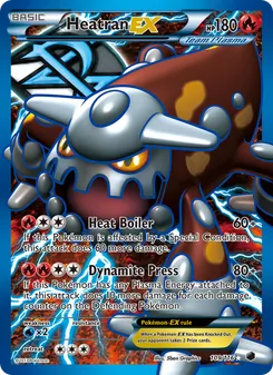 Heatran-EX card from Plasma Freeze, number 109/116