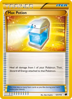 Max Potion card from Plasma Freeze, number 121/116