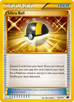 Ultra Ball card from Plasma Freeze, number 122/116
