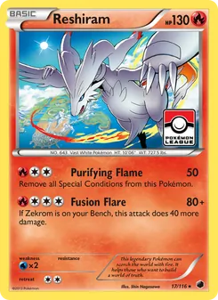 Reshiram card from Plasma Freeze, number 17/116