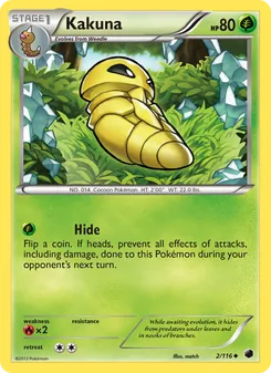 Kakuna card from Plasma Freeze, number 2/116