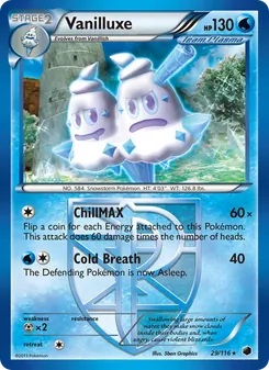 Vanilluxe card from Plasma Freeze, number 29/116