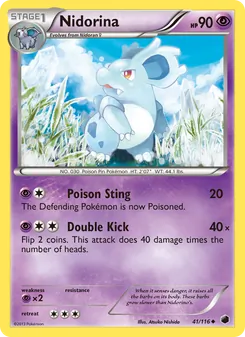 Nidorina card from Plasma Freeze, number 41/116