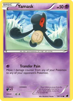 Yamask card from Plasma Freeze, number 54/116