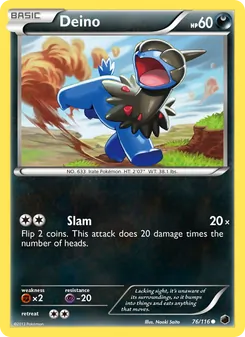 Deino card from Plasma Freeze, number 76/116