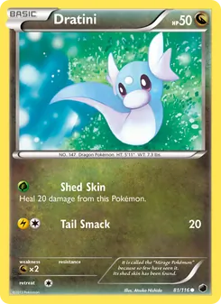 Dratini card from Plasma Freeze, number 81/116
