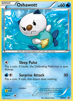 Oshawott card from BW Black Star Promos, number BW08/101