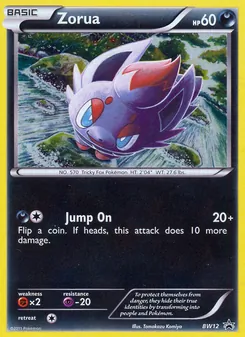Kaart Zorua uit BW Black Star Promos, nummer BW12/101